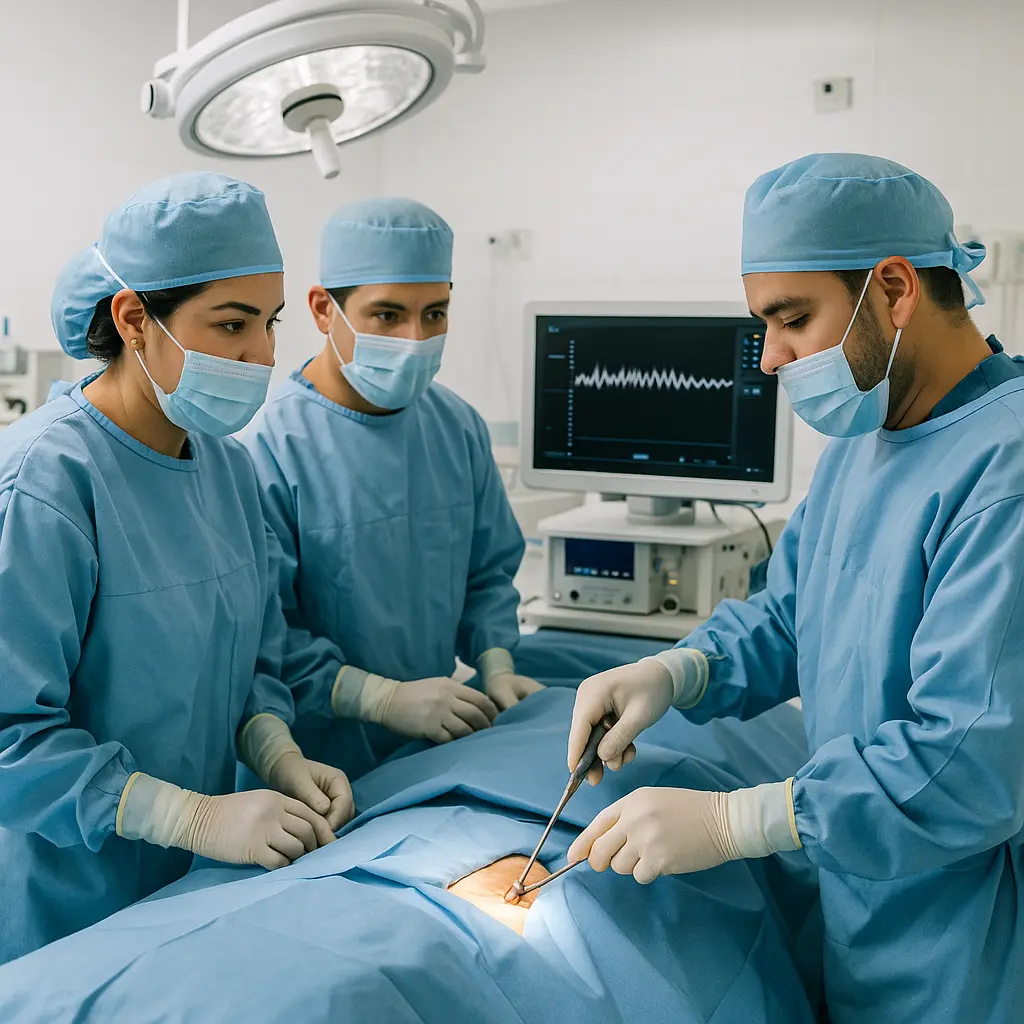 Cirugía de Columna con Monitoreo Neurofisiológico en Álvaro Obregón, Florida, quirófano con equipo de monitoreo | Clínica Spine