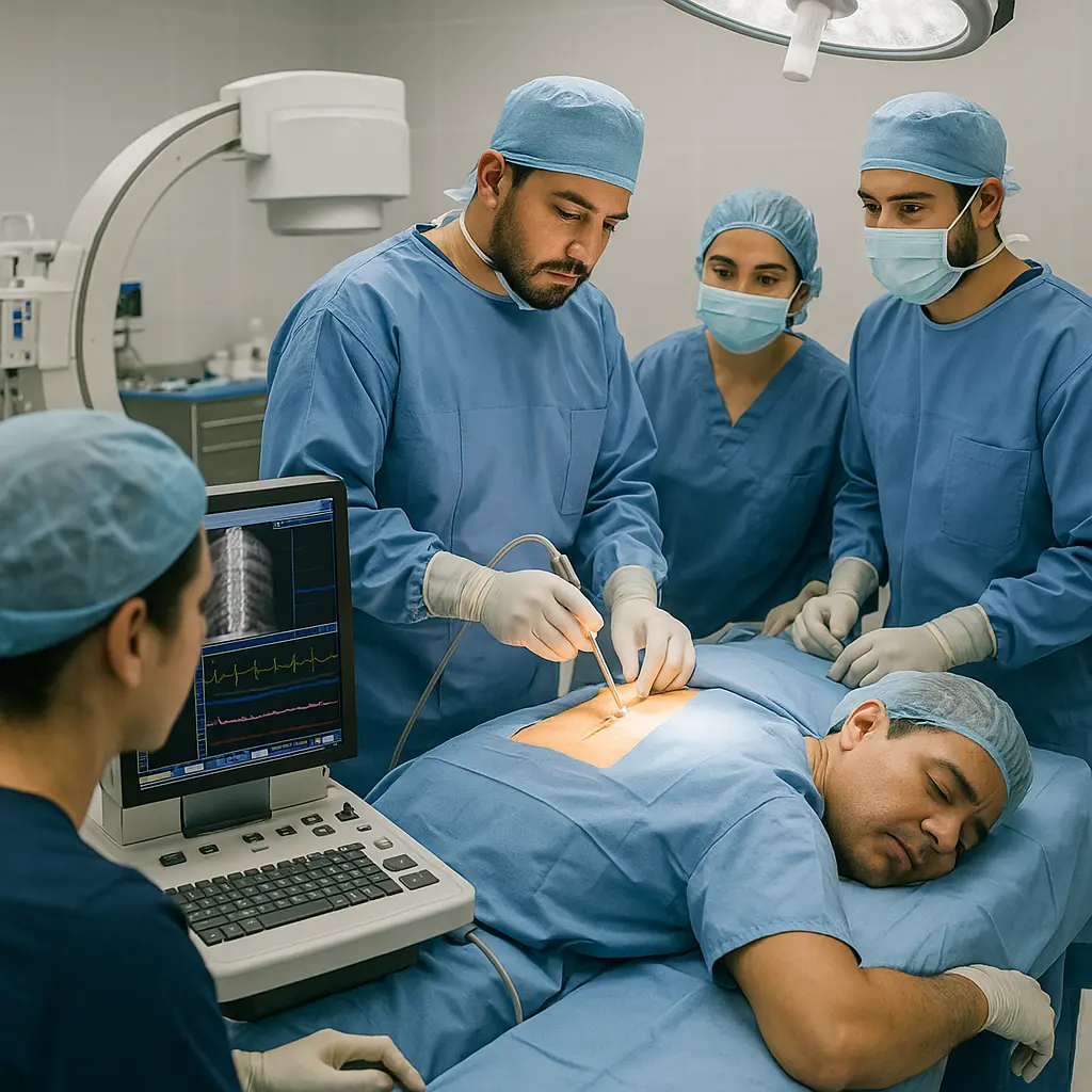 Cirugía de Columna con Monitoreo Neurofisiológico en Benito Juárez, Narvarte Poniente, equipo en quirófano | Clínica Spine