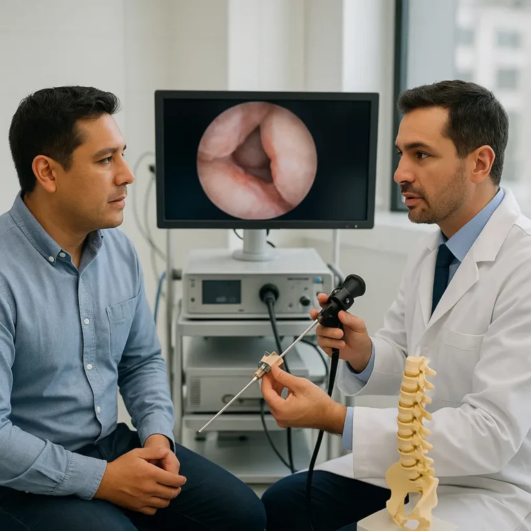 Cirugía Endoscópica de Columna Vertebral en Tlalpan y Villa Coapa, equipo y endoscopio | Clínica Spine