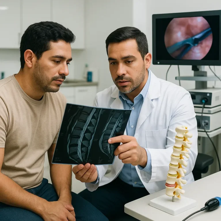 Cirugía Endoscópica de Columna Vertebral Ciudad de México paciente en evaluación | Clínica Spine