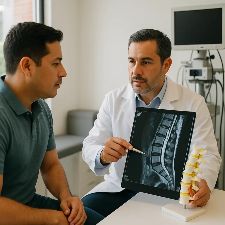 Cirugía Endoscópica de Columna Vertebral en Benito Juárez, CDMX, paciente en evaluación | Clínica Spine
