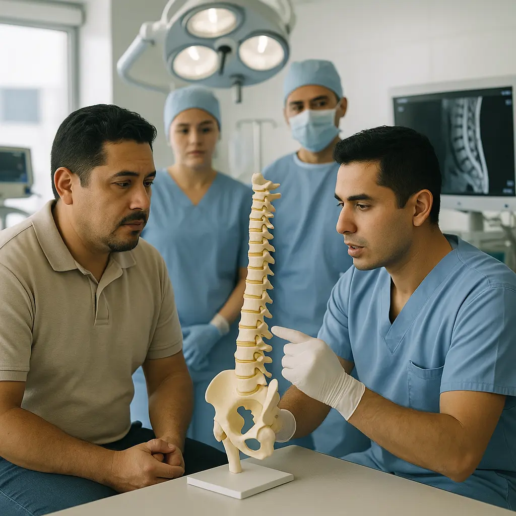 Cirugía para Tumores en Columna Vertebral en Ciudad de México, Roma Sur, equipo en quirófano | Clínica Spine