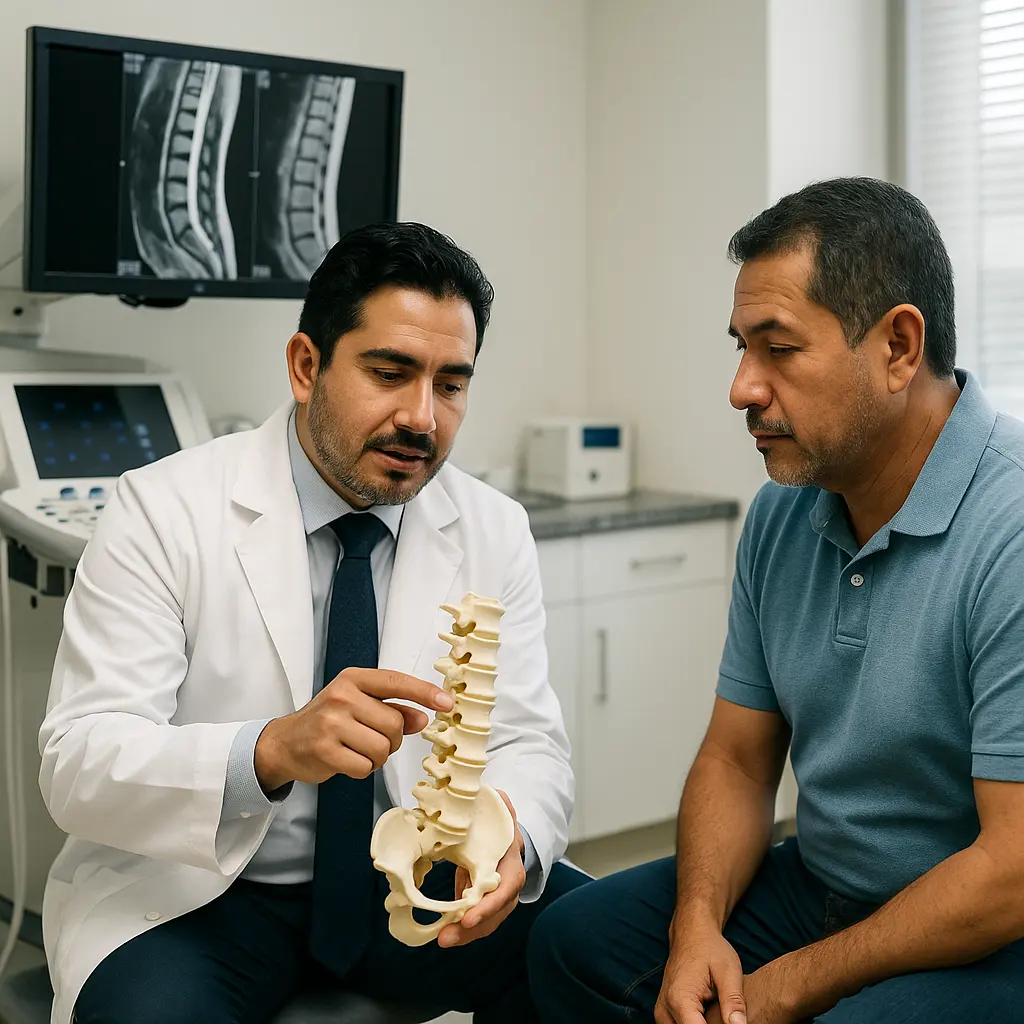 Cirugía para Tumores en Columna Vertebral en Tlalpan examen y equipo médico | Clínica Spine